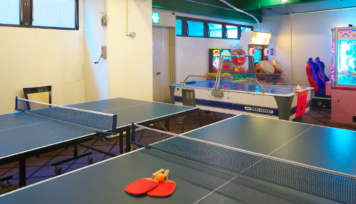 ゲームコーナー・卓球場